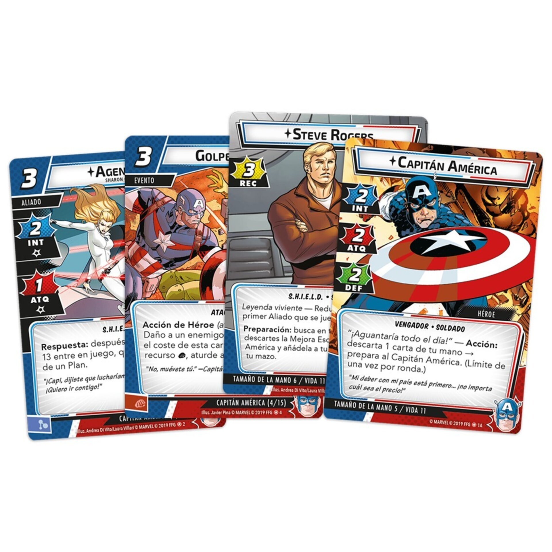 Marvel Champions: Capitán América (pack de héroe) - 2